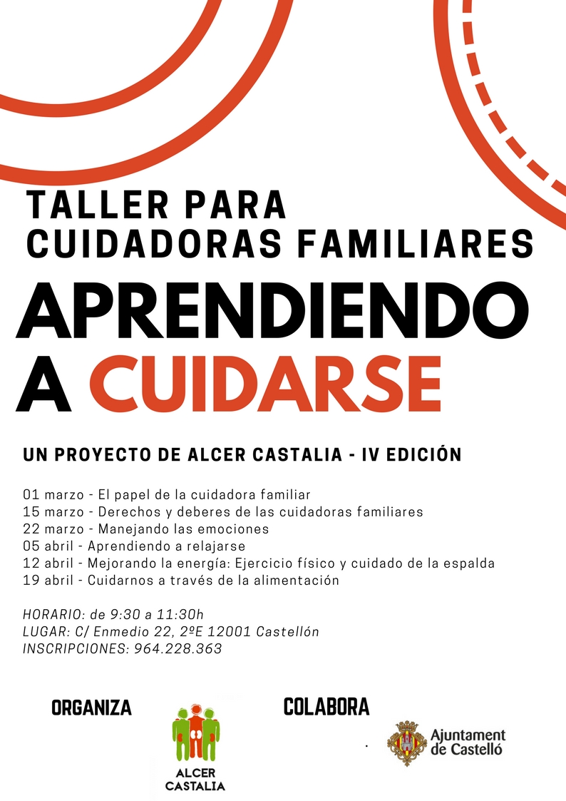 TALLER PARA CUIDADORAS FAMILIARES